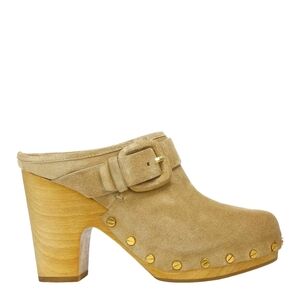 *NWB* Veronica Beard Dacey Clog Heel Suede Women's Size 7 Color Sand-
